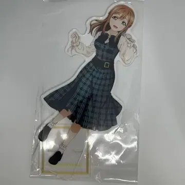 쿠니키다 하나마루 체크 원피스 특대형 아크릴 스탠드 러브 라이브 선샤인