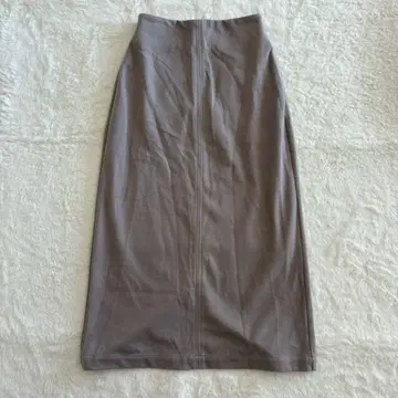 센스 오브 플레이스 타이트 스커트 롱 슬릿 포켓 무지 심플