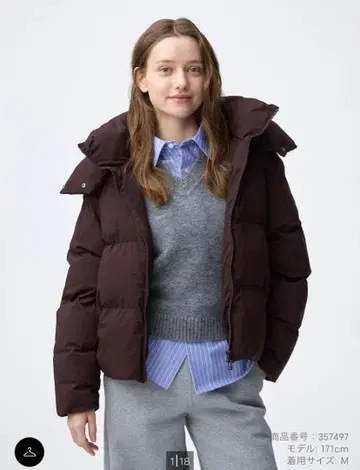 GU 웜 패디드 블루종 다크 브라운 XL