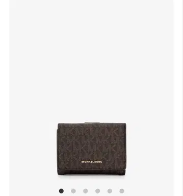 MICHAEL KORS 모노그램 3단 폴더형 지갑