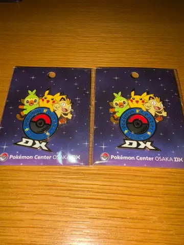 로고 핀즈 포켓몬 센터 오사카 DX 한정판 2개 세트 로고 핀즈