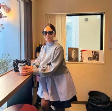 rosymonster 도킹 맨투맨 그레이