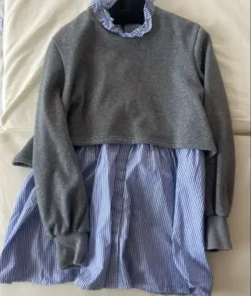 rosymonster 도킹 맨투맨 그레이