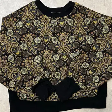 HARE 하레 2WAY 자카드 풀오버 상의 맨투맨 꽃무늬