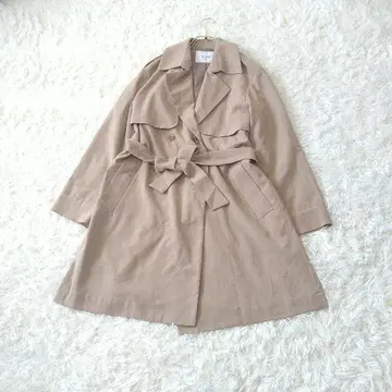 SLOBE IENA 더블 브레스트 허리 벨트 트렌치 스프링 코트 F