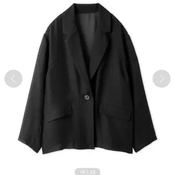 새상품급 snidel 24SS 시어 자켓 블랙 사이즈 1