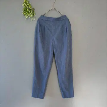 글로벌 워크 ( S ) 성숙/러블리 탁한 블루 편안함 허리 릴랙스 팬츠