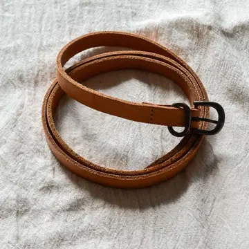 핸더 스킴 브라운 가죽 벨트