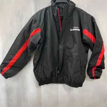요코하마 나일론 자켓 블랙 x 레드 프리 사이즈 방한 캐주얼