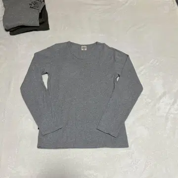 AVIREX 그레이 긴팔 T셔츠 L