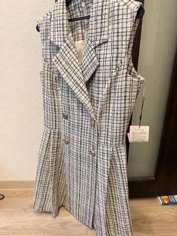 앤디 트위드 미니 드레스