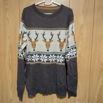 KAVU 루돌프 무늬 스웨터 S