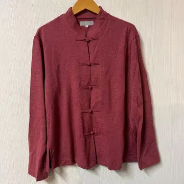 파우더 시모사코 히데키 차이나 셔츠 울 빨간색 계열 사이즈 M