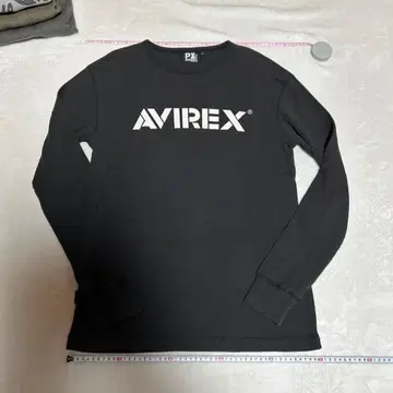 AVIREX 블랙 긴팔 티셔츠 XL 사이즈