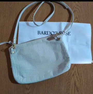BARDOT ROSE 천연 가죽 숄더백