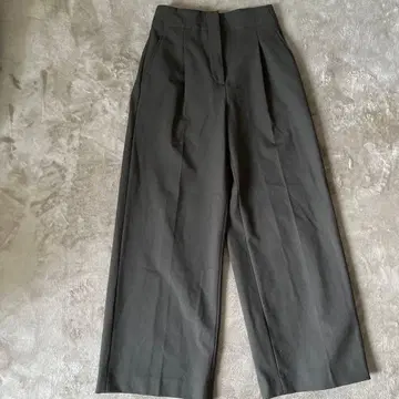 PLST 플라스테 하이웨스트 와이드 팬츠 슬랙스 심플 오샤레