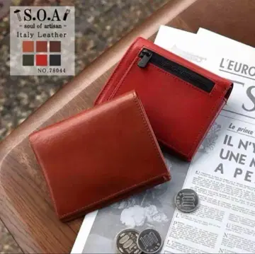 서울 오브 아티산 지갑 2단 남성용 경량 컴팩트 천연 가죽