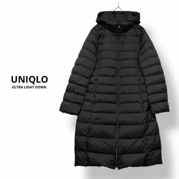 정가 9,990엔 UNIQLO 울트라 라이트 다운 후디드 코트 M