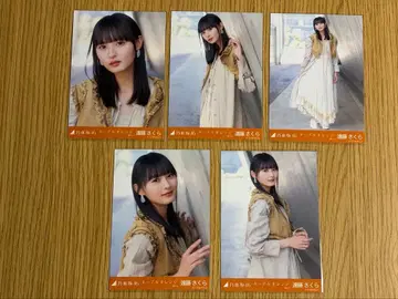 노기자카46 엔도 사쿠라 브로마이드 네이블 오렌지 5종 컴프