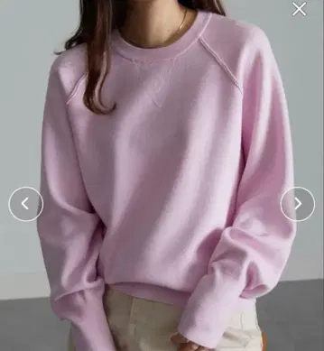 미사용 새상품 RANAN 핑크 맨투맨 상의