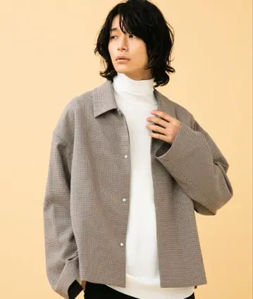 울 라이크 서지 빅 실루엣 블루종