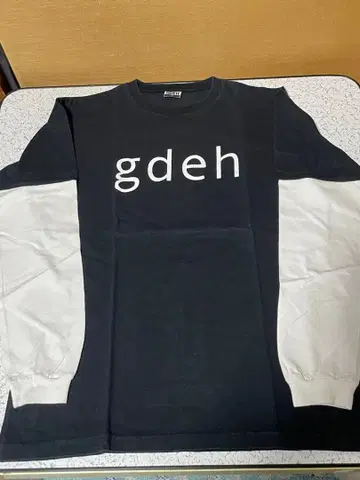 새상품급! good enough 긴팔 티셔츠 블랙 소매 화이트