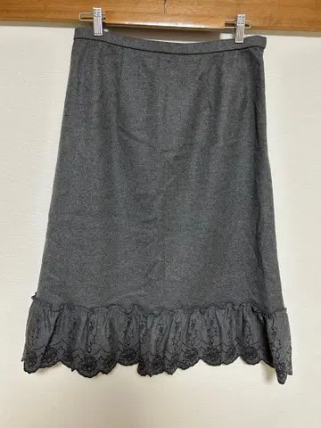 Leilian 레리안 울 스커트 그레이 13+ 일본제