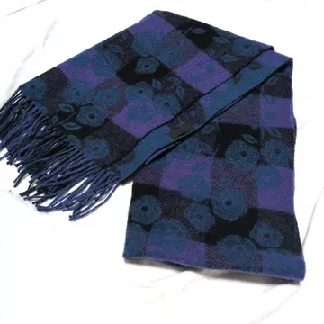 ARM SUIT 꽃무늬 체크 머플러 미사용 새상품