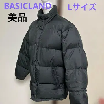 [ 새상품급 ] 남성용 L 사이즈 BASICLAND 블랙 다운 자켓