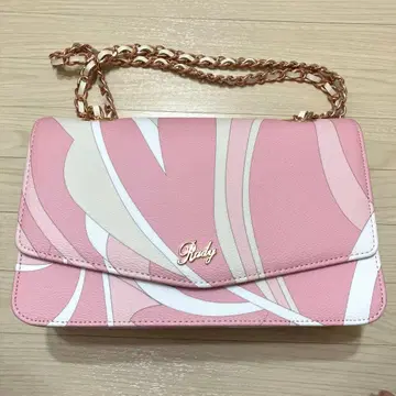 rady 레이디 밀피유 마블 패턴 체인 백 핑크 레어