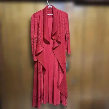 앙상블 드레스 빨간색