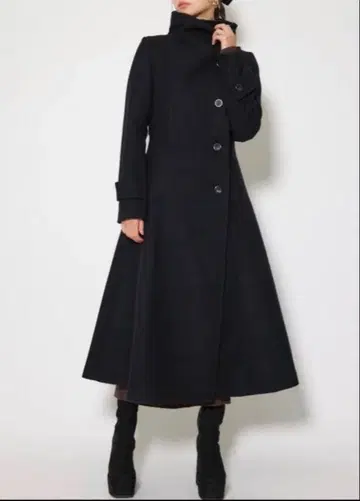 [ 1회만 사용 ] rienda 25 오버넥 신데렐라 라인 코트