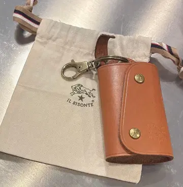 IL BISONTE 일비종떼 가죽 키케이스 브라운