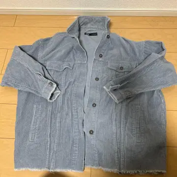 ZARA 코듀로이 자켓 M 라이트 블루