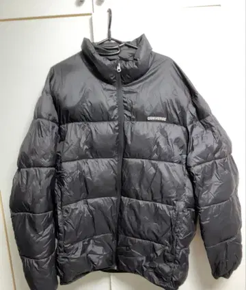 CONVERSE 블랙 다운 자켓