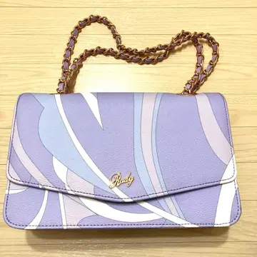 rady 레이디 밀피유 마블 패턴 체인 백 라벤더 레어