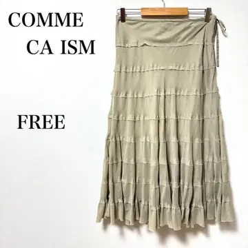 COMME CA ISM 컴시즘 프릴 달린 캉캉 스커트 F 얇은 소재