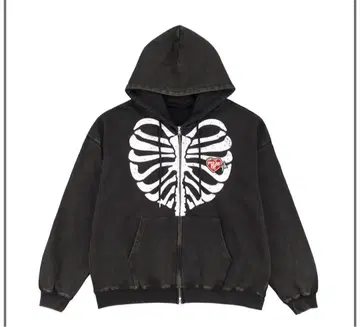 TREASURE PLUSE ON 집업 후디 BLACK