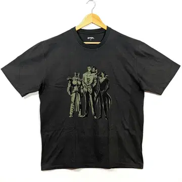 glaniph x 유유백서 도구로 팀 티셔츠 흑먹색 XL 사이즈