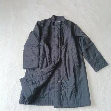 새상품급 야코리카르도 핀턱 충전솜 코트 블랙 최근 모델