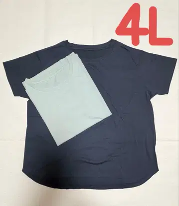 빅 사이즈 4L 2장 세트 티셔츠 미사용