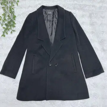 [르쉘블루] 코트 캐시미어 혼방 블랙