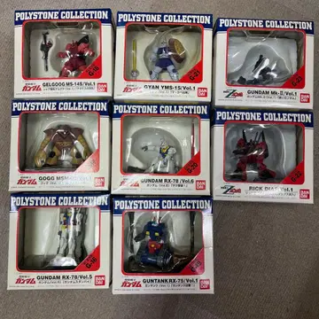폴리스톤 컬렉션 건담 피규어 8체 세트
