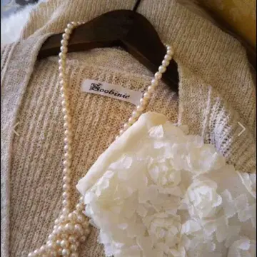 Soobinie 플라워 튤 가디건