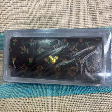 디즈니 장지갑 모노그램 미키 그린