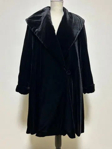 CHAVARIE 벨로아 코트 블랙 나이가이 9AR 새상품급 클리닝 완료