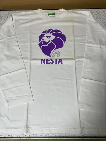 NESTA 라이온 프린트 T셔츠 화이트