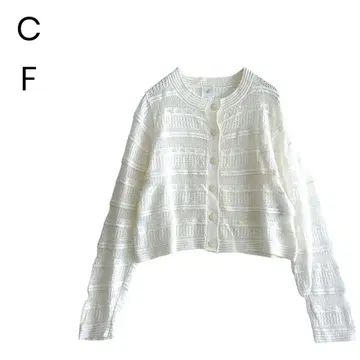 니트 가디건 시스루 니트 숏 기장 페미닌 캐주얼 1464