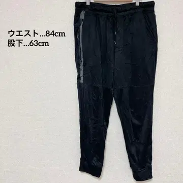 1점 조거 팬츠 사이드 포켓 블랙 스포츠