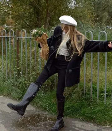 Fano studios 더플 코트 무스탕 코트